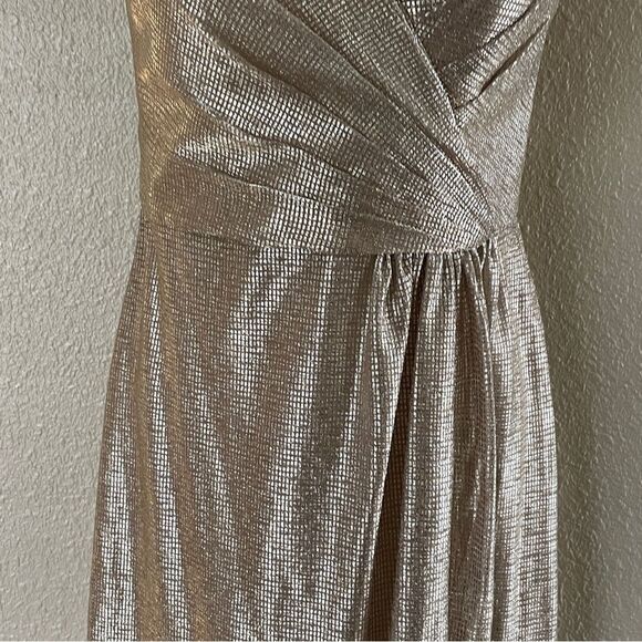 Hayley Paige Occasions Formal Off Shoulder Or Strapless Dress Style 52002 Gold 0 - Picture 5 of 16